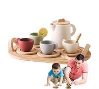 Tea Time Toys - Ensemble de goûter, Princesses en Bois | Tea Time Game Toy Set - Ensemble d'activités d'intérieur Riche et coloré pour Anniversaires, Noël et