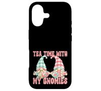 Tea Time with My Gnomies Funny Saying for Women Teacher Mom Coque pour iPhone 17
