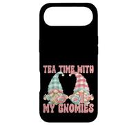 Tea Time with My Gnomies Funny Saying for Women Teacher Mom Coque pour iPhone Air