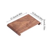 Tea Trays for Serving - Wooden Tea Table Serving Tray, Rectangular Coffee Platter with Raised Safety Edges, Decorative Countertop Display, Tabletop Drink Stand, Antique Home Decor for Adults
