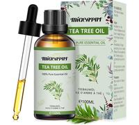 Tea Tree Essential Oil 100ml,Aromatherapy Essential Oil 100% Pure & Natural For Diffuser,Humidifier,Therapeutic Grade Tea Tree Oil For Massage,Bath