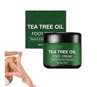 Tea Tree Oil Foot Cream,2026 New Tea Tree Foot Moisturizer,hydrate et nourrit les pied,Bâton réparateur,Crème réparatrice pour pieds secs et crevassés et fissures,Crème hydratante pour les pied (1PC)