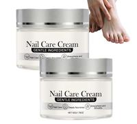 Tea Tree Oil Nail Strengthening Cream, with Oregano Oil Vitamin E Improves Nail Appearance, Nourishes Conditions Dry Nail Repair Cream Damaged Cracked Thin，Deep Penetrating Support (2pcs)