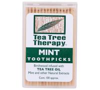 Tea Tree Therapy Toothpicks - 100 Toothpicks - Case Of 12