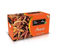 Tea4U, Tisane, Thé et Infusions Sans Caféine à l’Anis, Infusion Douce et Aromatique, Tisane de Qualité pour une Dégustation Chaude ou Froide, 25 Sachets