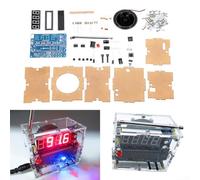 TEA5767 Kit de radio FM à souder pour projets électroniques pour apprendre et enseigner aux enfants (pièces radio à faire soi-même + haut-parleur + étui)