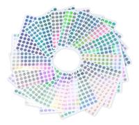 Teaaha Lot de 2000 feuilles d'autocollants numérotés, 1 à 1000 pastilles adhésives, rondes, numérotées, mini autocollants pour inventaire, organisation de stockage et fournitures scolaires