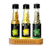 TEABALLS - Lot de 3 boîtes Fresh Mix : pomme, citron, menthe pour environ 120 tasses de thé