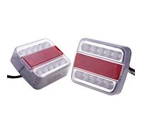 Teabelle Kit de feux arrière 2 pièces de remorque submersible LED imperméable Marqueur de bateau camion