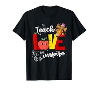 Teach Love Inspire Cute Teacher Back to School T-Shirt
