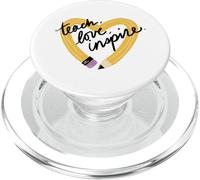 Teach Love Inspire Design Cadeau PopSockets PopGrip pour MagSafe