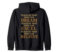 Teach So That They Can Dream Excel Believe Citation Sweat à Capuche