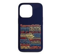 Teach What Matters Teacher Values Typographie Coque pour iPhone 13 Pro