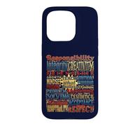 Teach What Matters Teacher Values Typographie Coque pour iPhone 15 Pro
