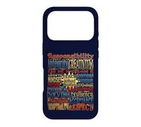 Teach What Matters Teacher Values Typographie Coque pour iPhone 17 Pro