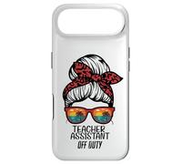 Teacher Assistant Off Duty Chignon Plage Coucher de Soleil drôle TA Coque pour iPhone Air