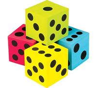 Teacher Created Resources (20810 Colorful Jumbo Dice 4-Pack