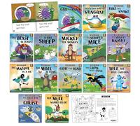 Teacher Created Resources Animal Antics Lot de 15 livres de lecture phoniques voyelles longues