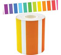 Teacher Created Resources Bordure droite à rayures colorées, 15,2 m