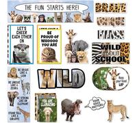 Teacher Created Resources Go Wild Animals Mini tableau d'affichage