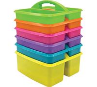 Teacher Created Resources Lot de 6 boîtes de rangement pour table de classe Couleurs vives