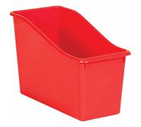 Teacher Created Resources Red Plastic Book Bin