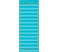 Teacher Created Resources Tableau suspendu à 14 poches - Chapiteau bleu clair de 33 x 96 cm