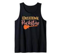 Teacher Educational Rockstar Teach Vintage School Teachers Débardeur