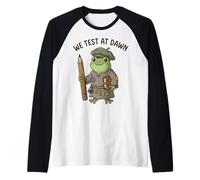 Teacher Frog We Test At Dawn Test Day Coordinateur de l'examen Final Manche Raglan
