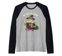 Teacher Frog We Test At Dawn Test Day Examen Final des Enseignants Manche Raglan