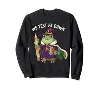 Teacher Frog We Test At Dawn Test Day Examen Final des Enseignants Sweatshirt