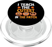 Teacher Halloween I Teach The Cutest Pumpkins in The Patch PopSockets PopGrip pour MagSafe