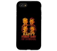 Teacher Happy First Day of School Cute Women Back to School Coque pour iPhone SE (2020) / 7/8