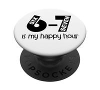 Teacher Haunted by 6 7 What is 67 Sayings 6-7 Reading Happy PopSockets PopGrip Adhésif