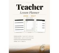 Teacher Lesson Planner 2026-2027: Complete Academic Organizer with Weekly Lesson Plans, Monthly Calendars, Gradebook, Parent Contact Log & Sub Notes for K-12 Teachers