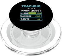 Teacher Level Up My Subject is an Adventure Gamer PopSockets PopGrip pour MagSafe