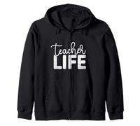 Teacher Life Vintage Maternelle Anglais Enseignant Sweat à Capuche