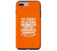 Teacher Like Candle Inspire la Citation d'appréciation des étudiants Coque pour iPhone 7 Plus/8 Plus