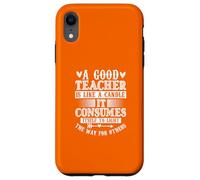Teacher Like Candle Inspire la Citation d'appréciation des étudiants Coque pour iPhone XR