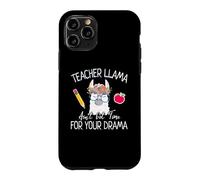Teacher Llama Ain't Got Time for The Drama Teachers Coque pour iPhone 11 Pro