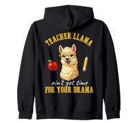 Teacher Llama Time for Drama Alpaga Animal Lover Lamas Sweat à Capuche