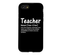 Teacher Noun Definition Funny Teach School Teachers Coque pour iPhone SE (2020) / 7/8