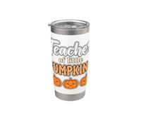 Teacher of Little Pumpkins Fall Back to School Gobelet isotherme en acier inoxydable double paroi