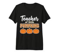 Teacher of Little Pumpkins Fall Back to School T-Shirt Haut de Gamme