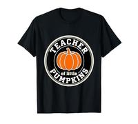 Teacher of Little Pumpkins Retro Fall Teacher T-Shirt Graphique avec Valeur