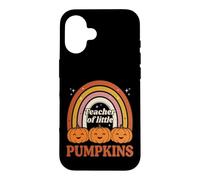 Teacher of Little Pumpkins Retro Rainbow Fall Coque pour iPhone 16