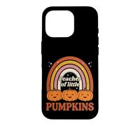 Teacher of Little Pumpkins Retro Rainbow Fall Coque pour iPhone 16 Pro