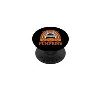 Teacher of Little Pumpkins Retro Rainbow Fall PopSockets PopGrip Adhésif