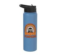 Teacher of Little Pumpkins Retro Rainbow Fall Stainless Steel Insulated Water Bottle