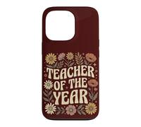 Teacher of The Year Cute Floral Teacher Appreciation Coque pour iPhone 13 Pro